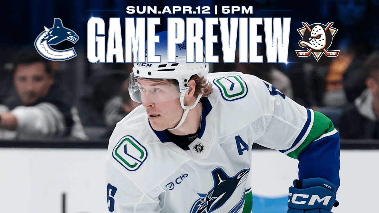 Canucks Finish California Trip with Stop in Anaheim to Face Ducks