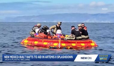New Mexico-built rafts to help Artemis II splashdown off California coast