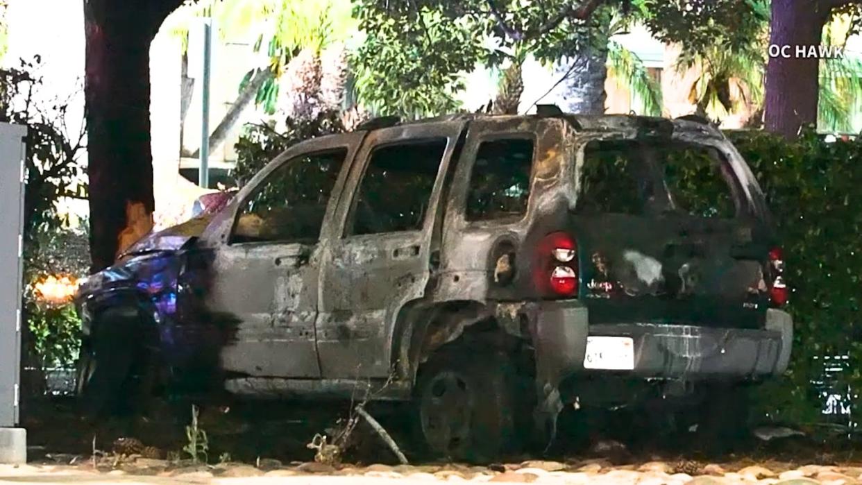 Anaheim double fatal Jeep into tree