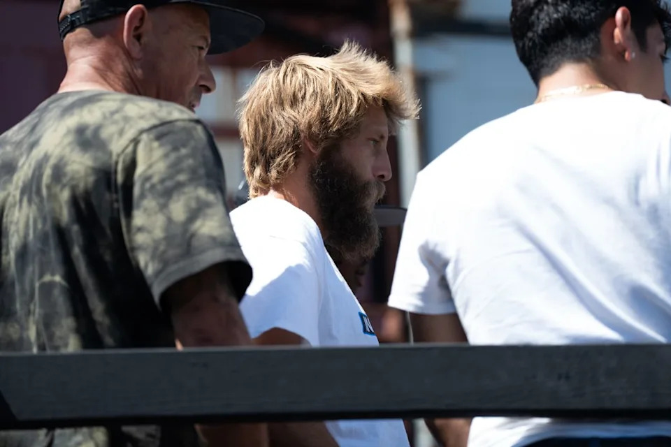 Skateboarding Legend Greyson Fletcher focusing on his next trick during SLS Takeover Saturday, April 4th, 2026 in Downtown Los Angeles