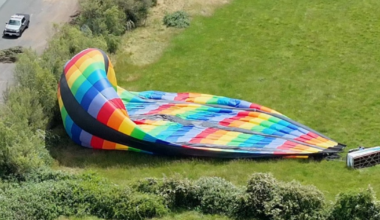 Hot air balloon crashes into Northern California casino after winds force unplanned launch