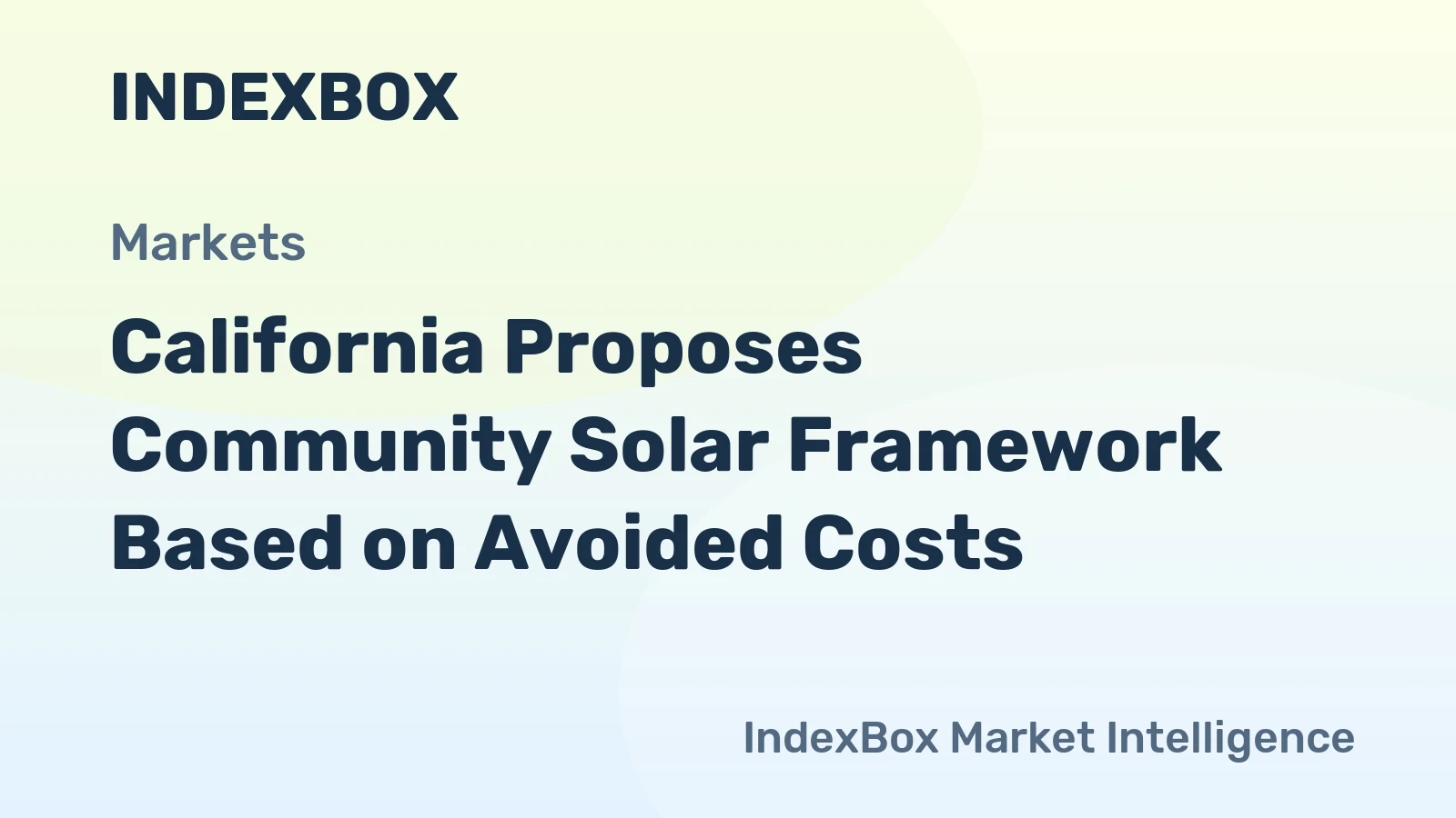 California's Proposed Community Solar Plan Faces Industry Opposition - News and Statistics