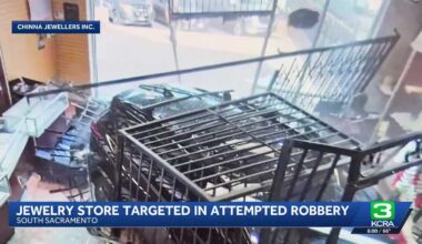 South Sacramento jewelry store rammed by vehicle in violent break-in