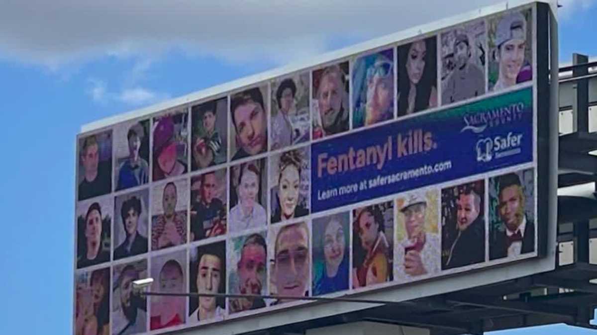 Sacramento Highway 99 billboard honors fentanyl victims