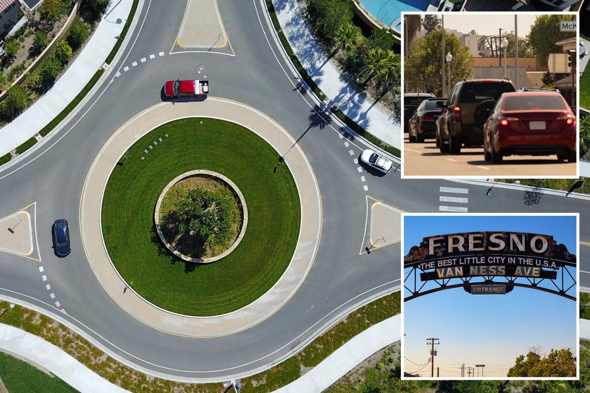 Absurdity of ‘traffic calming’ California car roundabouts laid bare in viral clip
