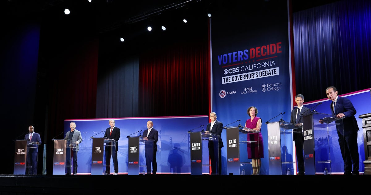 Takeaways from the CBS California Governor's Debate, where candidates discussed gas costs, housing and more