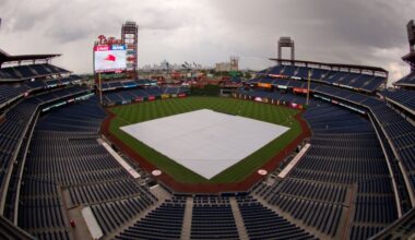 Giants vs. Phillies postponed as rain hits the east coast