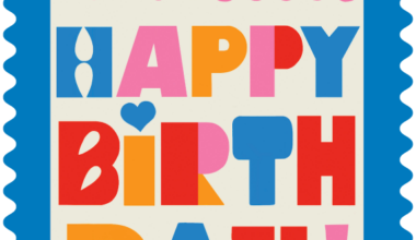 Happy Birthday Stamp