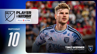 San Jose Earthquakes: Timo Werner named Player of the Matchday