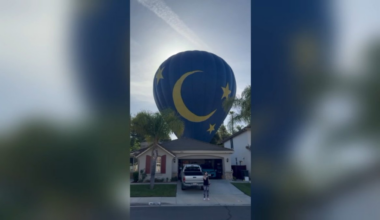 Hot-air balloon filled with people lands in Temecula backyard – NBC Los Angeles