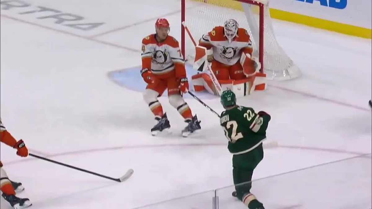 Danila Yurov with a Goal vs. Anaheim Ducks