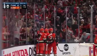 Jackson LaCombe with a Goal vs. Edmonton Oilers