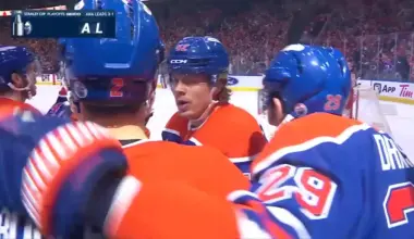 Leon Draisaitl with a Goal vs. Anaheim Ducks