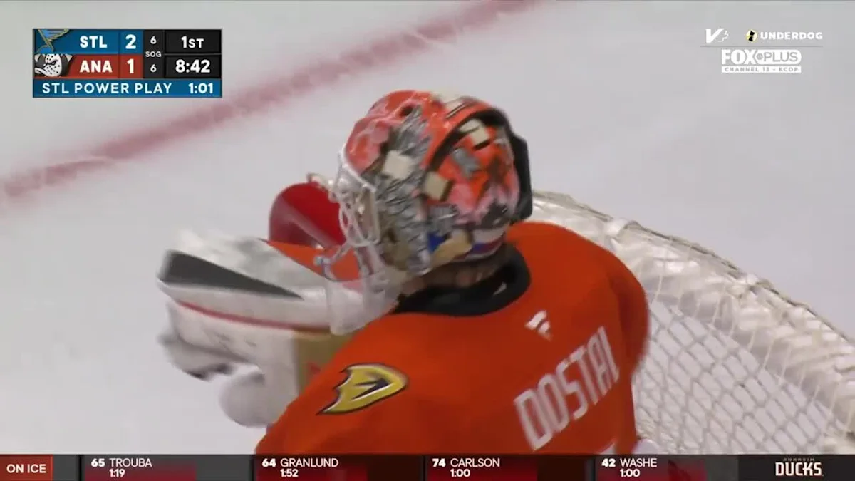 Dylan Holloway with a Powerplay Goal vs. Anaheim Ducks