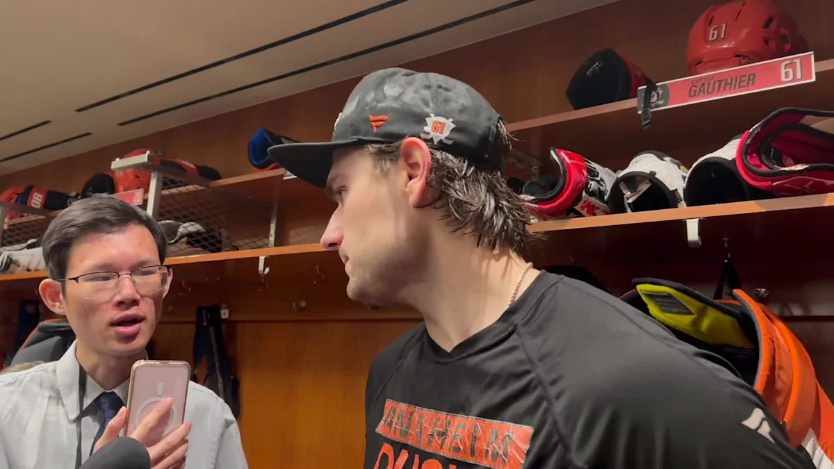 Cutter Gauthier Becomes Fourth Anaheim Ducks Player in History to Record 40 Goals in a Season