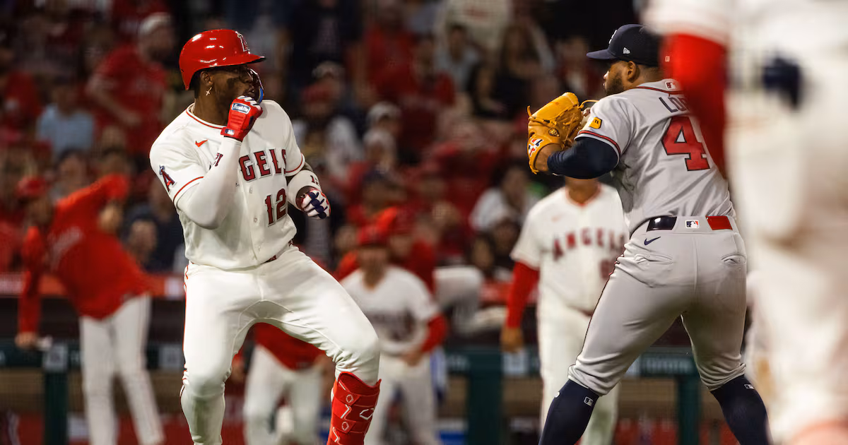 PHOTOS: Braves, Angels benches clear in brawl – WSB-TV Channel 2