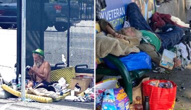 Homeless man living at Hollywood bus stop, a neighbor says – NBC Los Angeles