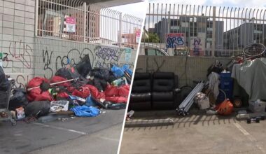 Westlake post office parking lot overtaken by the homeless – NBC Los Angeles