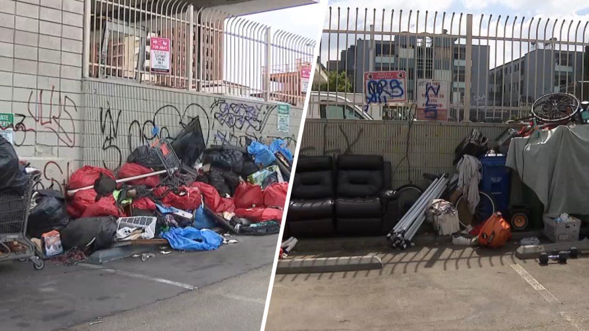 Westlake post office parking lot overtaken by the homeless – NBC Los Angeles
