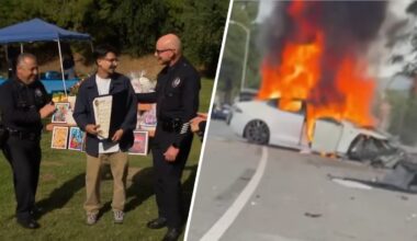 Northridge honors man for fiery crash rescue – NBC Los Angeles