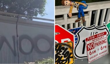 2 people arrested for spraying graffiti on state property in LA – NBC Los Angeles