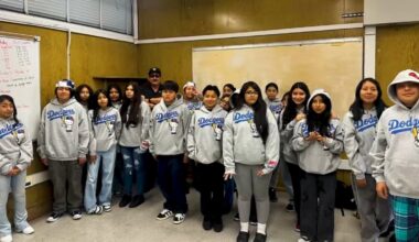 South LA teacher collects Dodger giveaway item for students – NBC Los Angeles