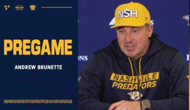 Pregame: Andrew Brunette | Nashville Predators