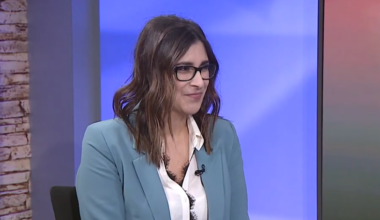 woman seated in an interview