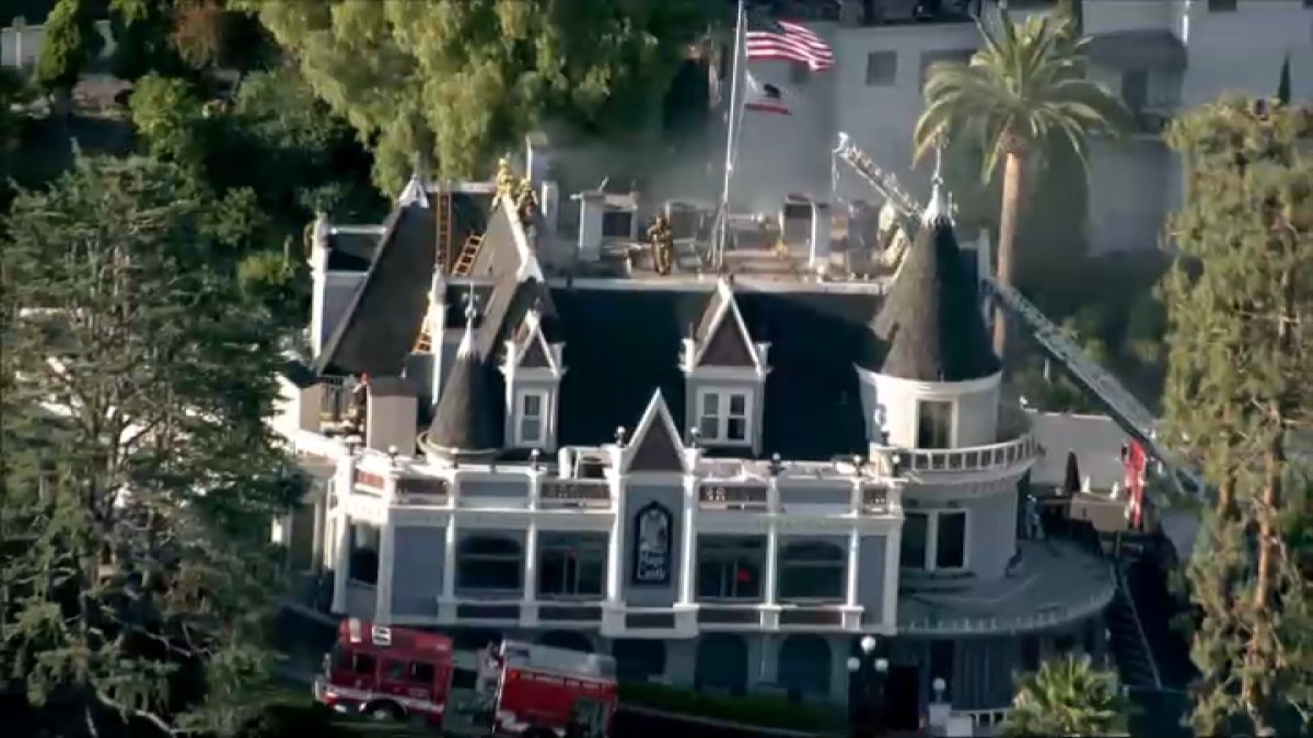 Firefighters battle fire at Magic Castle in Hollywood – NBC Los Angeles