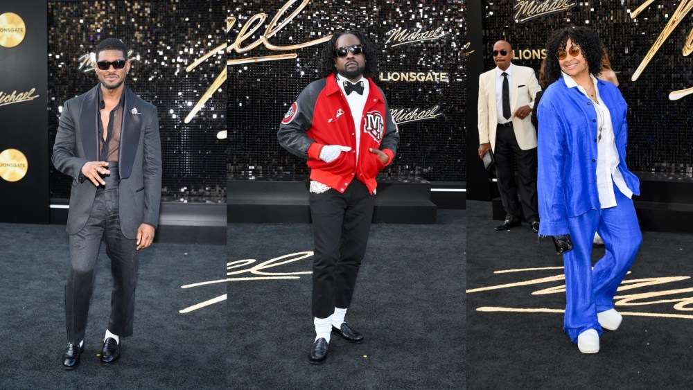 Usher, Wale, Raven-Symone at "Michael" movie premiere