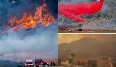 Southern California Springs Fire fast growing in windy conditions