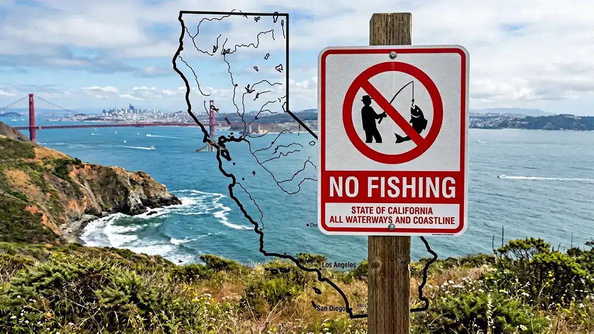 no fishing in California