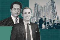 KPC Development's Kali Chaudhuri and Cityview's Sean Burton with Oceanwide Plaza
