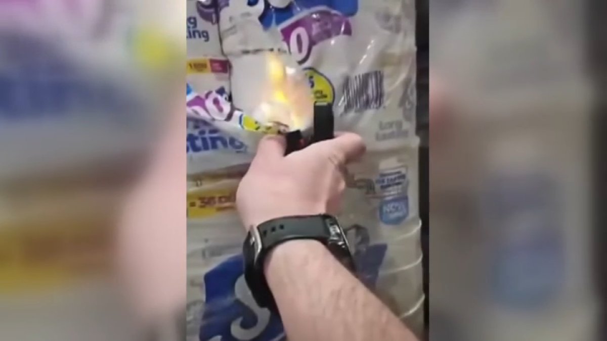 Video shows someone intentionally setting fires at Ontario warehouse – NBC Los Angeles