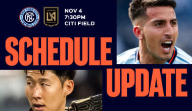 New York City FC vs. Los Angeles Football Club Rescheduled for November 4