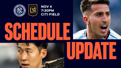 New York City FC vs. Los Angeles Football Club Rescheduled for November 4