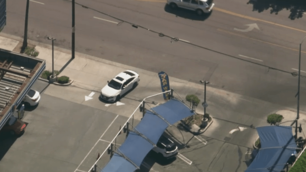 Pursuit driver wanted for restraining order violation surrenders – NBC Los Angeles