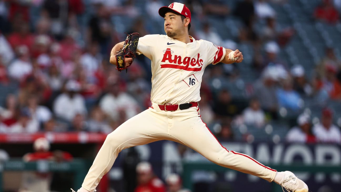 Angels' Yusei Kikuchi exits early with shoulder tightness
