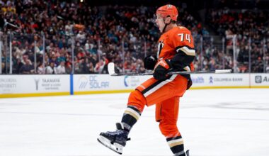 Ducks' Carlson revels in first career hat trick in 17th season
