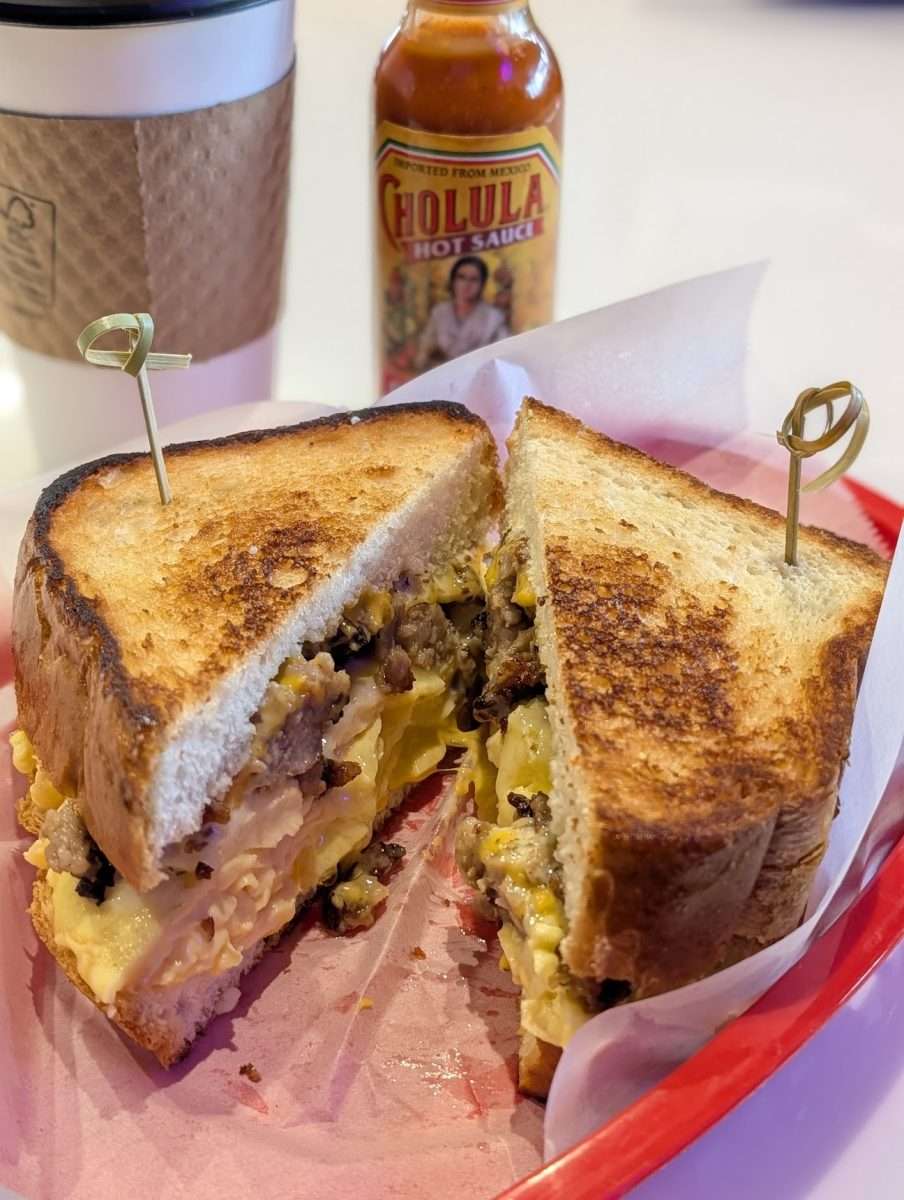 Photo of the breakfast sandwich with sausage