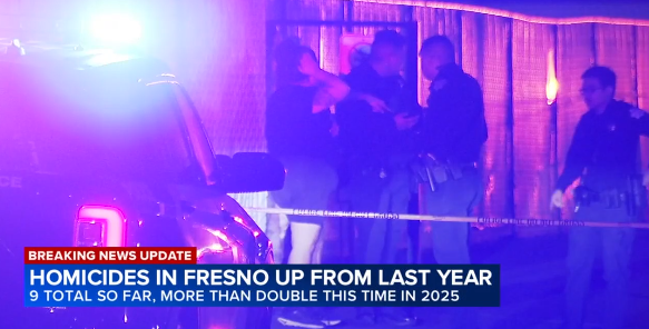 Fresno Homicides Up by More Than Double Compared to Same Time Last Year