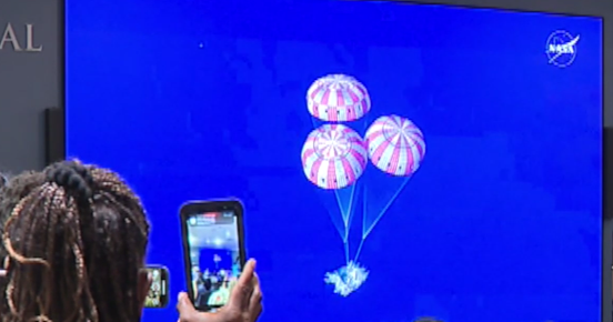 Space fans cheer Artemis II splashdown at Southern California watch parties