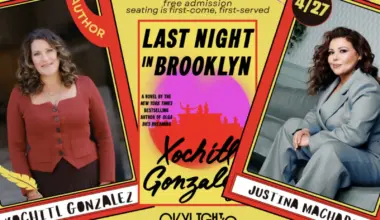 At Skylight: Xochitl Gonzalez presents LAST NIGHT IN BROOKLYN w/ Justina Machado