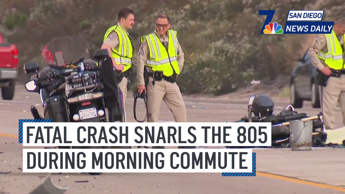 Fatal crash snarls the 805 for morning commute