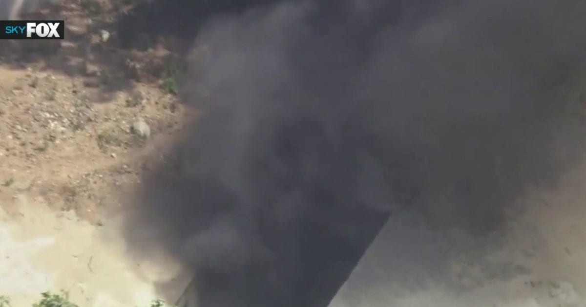 Stolen car pursuit ends in tunnel fire, sending smoke through Highland Park sewers