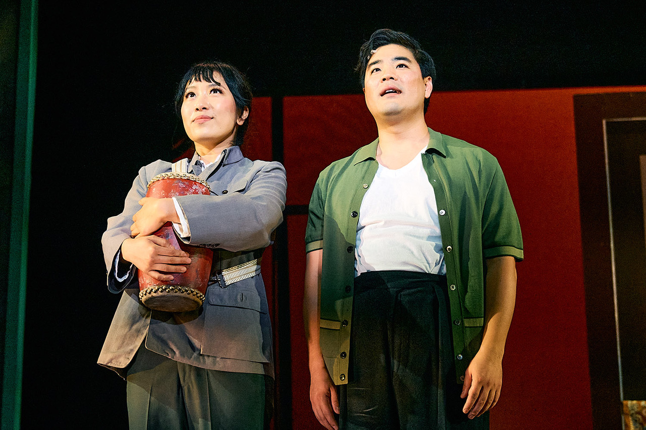 PHOTO: Mike Palma | South Pasadena News | (L-R) Grace Yoo and Scott Keiji Takeda in RODGERS AND HAMMERSTEIN’S FLOWER DRUM SONG, produced by East West Players and the Japanese American Cultural and Community Center.