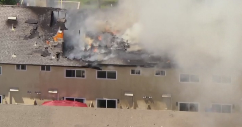 Crews in Orange County battle 3-alarm fire at apartment building