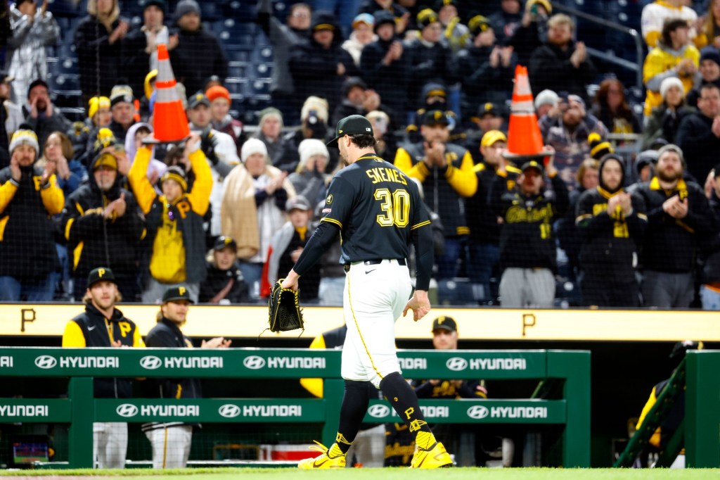 Paul Skenes holds Padres in check, Pirates pile on late to even series