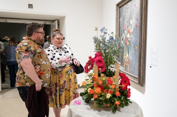 Visitors to the San Diego Museum of Art's 2025 Art Alive Exhibition. This year's Art Alive runs April 24-26. (San Diego Museum of Art)