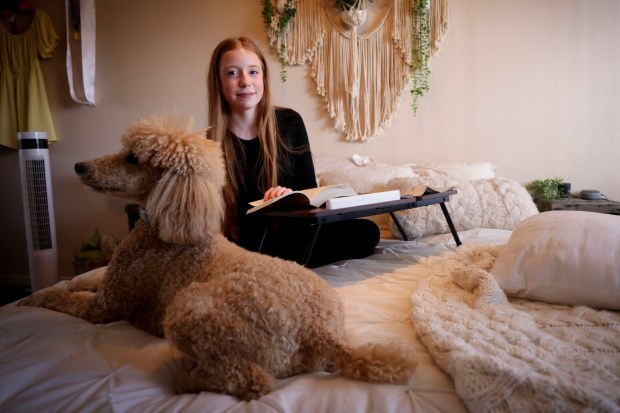 Sadie Wheeler, a member of the San Diego Youth Commission, at her home in the University City area on Thursday, Jan. 8, 2026. (Sandy Huffaker for The San Diego Union-Tribune)
